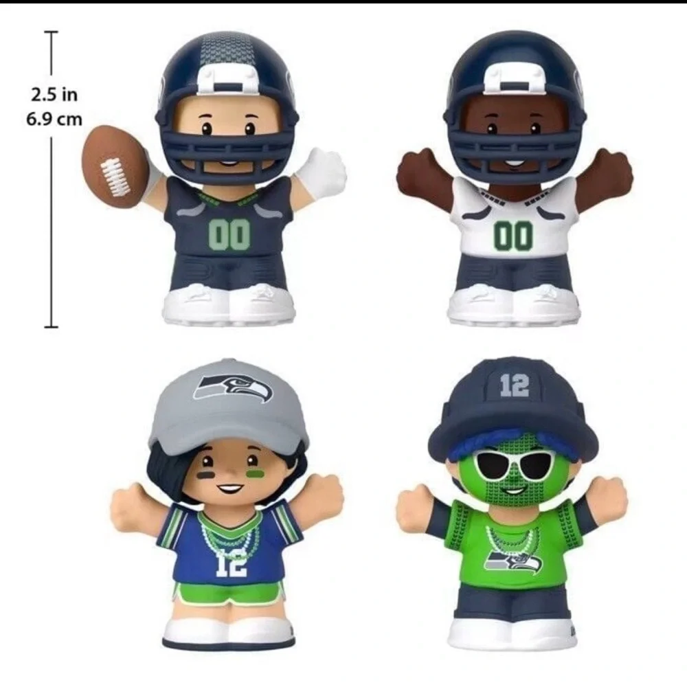 Fisher-Price Little People Seattle Seahawks collectible set- New in box!